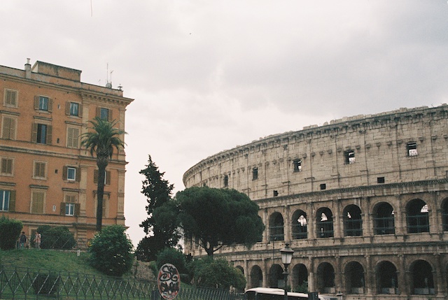 image of the Colosseum from afar