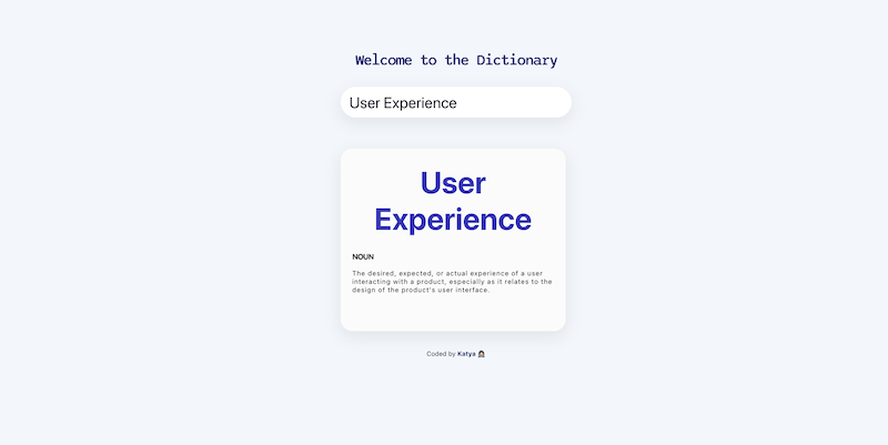 banner image for dictionary app